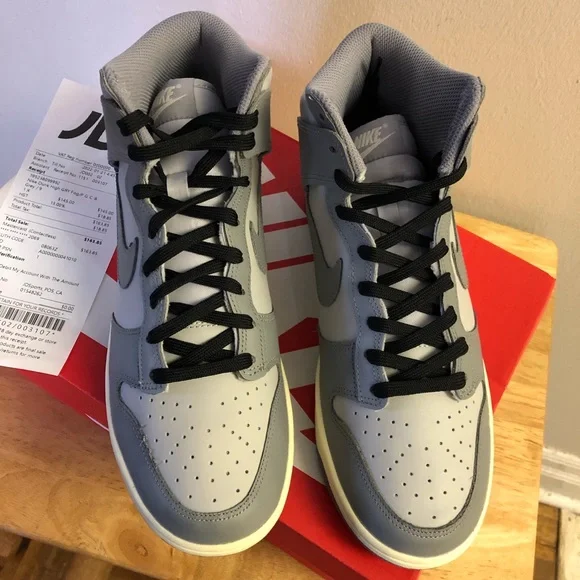 Nike dunk highgrey fog / womens 9/ mens 7.5 - Picture 3 of 6